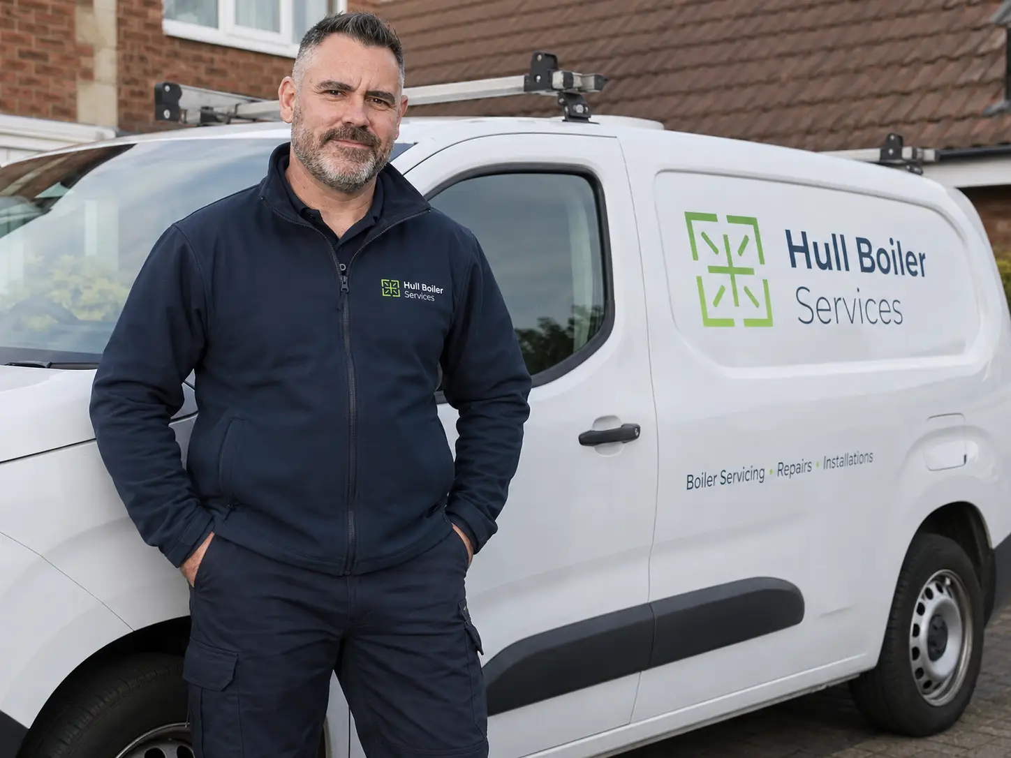 Gas safe engineer Steve and the van