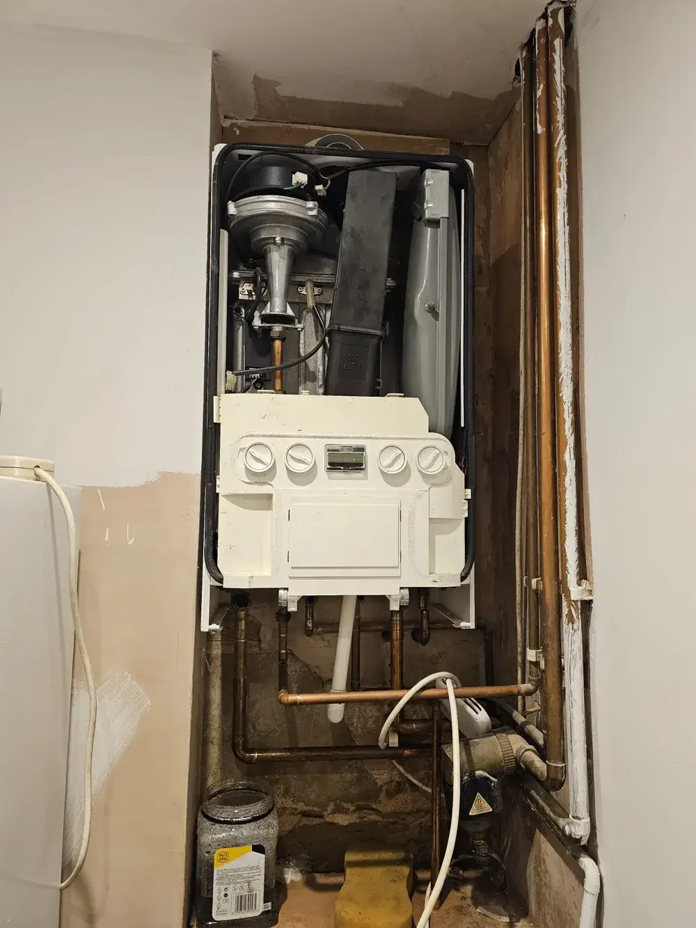 Old Ideal boiler before replacement in Hull